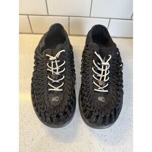 KEEN UNEEK 1017849 Adjustable Slip-On Sandals Black Bungee Men's US 12